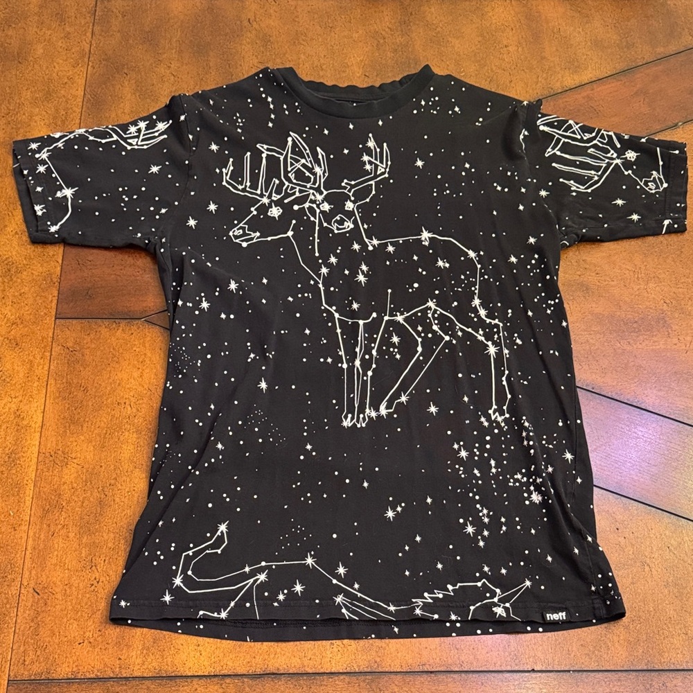 Neff Starry Night Deer Graphic Tee